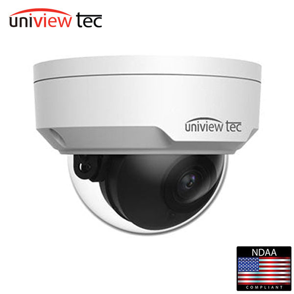 Uniview Tec / UVT / IPV428AIX / Vandal Dome Camera / 4MP / 2.8mm Fixed Lens / Lighthunter / True Day-Night / WDR / AI / 30m IR