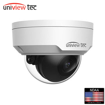 Uniview Tec / UVT / IPV428AIX / Vandal Dome Camera / 4MP / 2.8mm Fixed Lens / Lighthunter / True Day-Night / WDR / AI / 30m IR