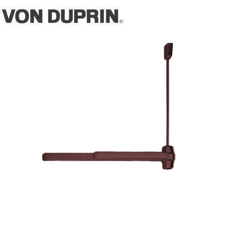 Von Duprin - 9927EO - Surface Mounted Vertical Rod Exit Device - Exit Only - Fire Rated - No Trim - Hex Key Dogging - Dark Bronze - No Bottom Rod - 3 Foot