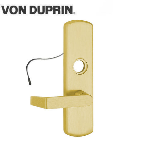 Von Duprin - E996L - 98/99 Series Exit Devices - Electrical Lever Trim - Mortise Prep - Bright Brass - Right Hand Reverse