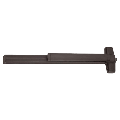 Von Duprin - QEL99EO-3-26D - Rim Exit Device - Quiet Electronic Latch Retraction - Exit Only - Less Trim - Dark Bronze Anodized - Compatible with Metal or Wood Doors