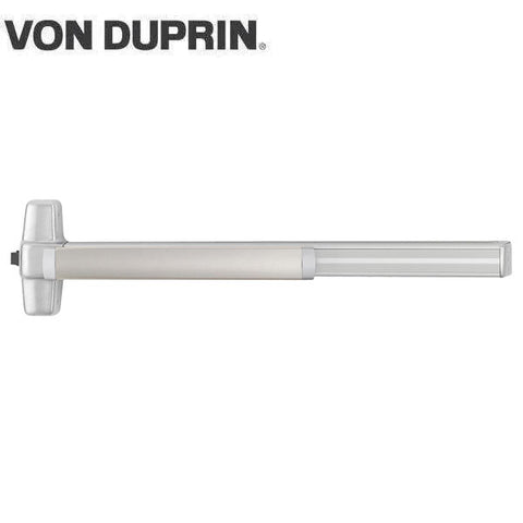 Von Duprin - QEL99EO-4-26D - Rim Exit Device - Quiet Electronic Latch Retraction - Non-Keyed - Satin Chrome - Compatible with Metal or Wood Doors
