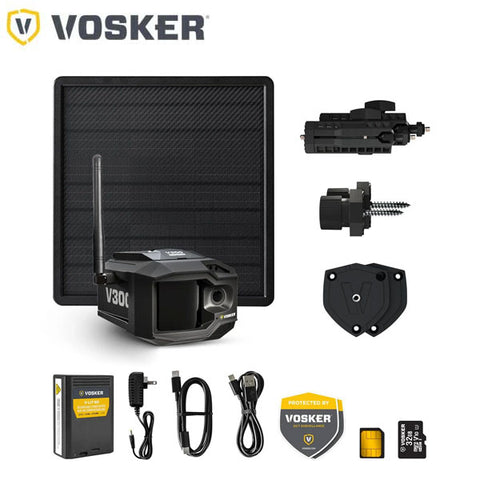 Vosker - V300 ULT - Solar Powered with Power Bank - 4G-LTE Cellular Outdoor Security Camera (USA)