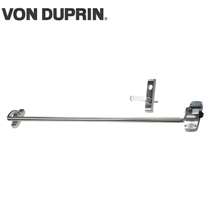 Von Duprin - 88L - Grade 1 - Rim Exit Bar - Wide Stile Crossbar - 48" -  Classroom Function - Less Trim - Hex Key Dogging - Bright Chrome 626/US26 Finish - Field Reversible - Left Hand Reverse