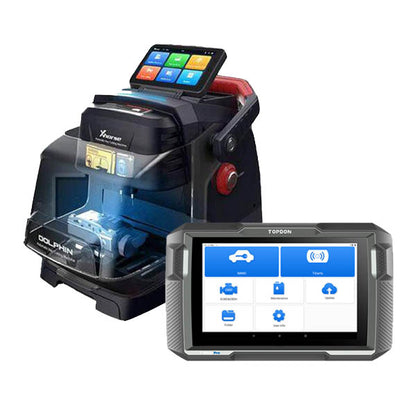 Xhorse / TOPDON - Complete Cut & Programming Bundle - Dolphin II XP-005L High Sec Portable Key Cutting Machine & T-Ninja Pro OBD Key Programmer (Bundle of 2)