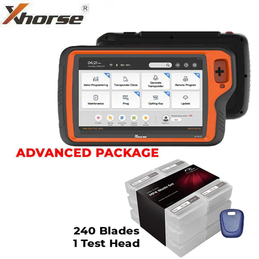 Xhorse / GTL - VVDI Key Tool PLUS Tablet - All In One Key Tool - ADVANCED PACKAGE + Multi-Function Key Set (240 Blades & 1 Test Head)