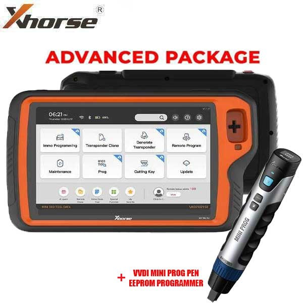 Xhorse - VVDI Key Tool PLUS Tablet All In One Key Tool - ADVANCED PACKAGE and Mini PROG Pen EEPROM Programmer