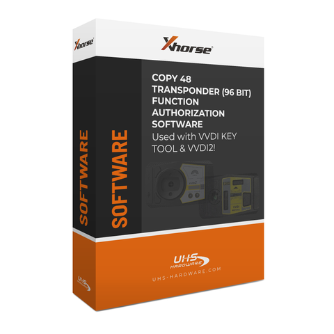 Xhorse - VV-04 - Copy 48 Transponder (96 bit) Function Authorization Software )  For Key Tool Max / Key Tool Plus / VVDI 2 - ( machine sold separately )