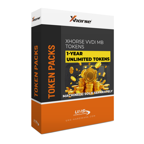 1-Year Unlimited VVDI Tokens for VVDI MB Tool (Xhorse) - (machine sold separately)