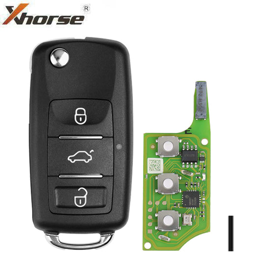 VW Style XEB510EN / 3-Button Universal Remote Key - Built-in XT27B Super Chip