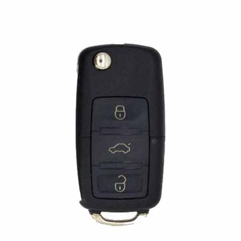 Volkswagen B5 Style / XKB521EN / 3-Button Universal Remote Key for VVDI Key Tool (Wired) (Replacement For XKB511EN)