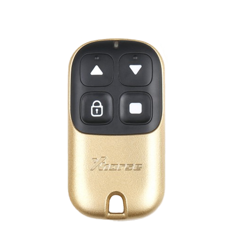 Xhorse - 4-Button Garage Door Remote Blank - Gold Finish (Wired) (XHS-XKXH05EN)