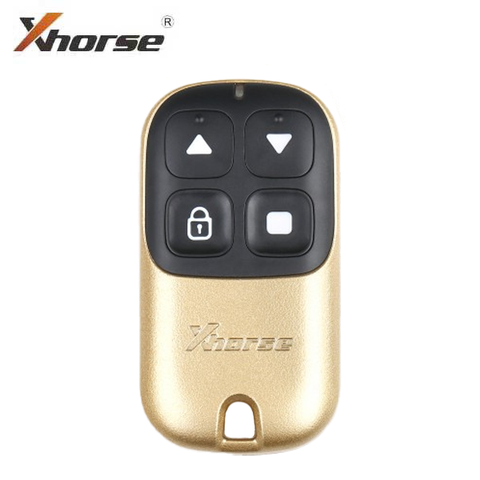 Xhorse - 4-Button Garage Door Remote Blank - Gold Finish (Wired) (XHS-XKXH05EN)
