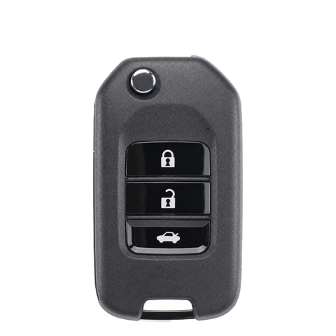 Xhorse / XNHO20EN / Honda Style / 3-Button Universal Remote Flip Key / For VVDI Key Tool (Wired)