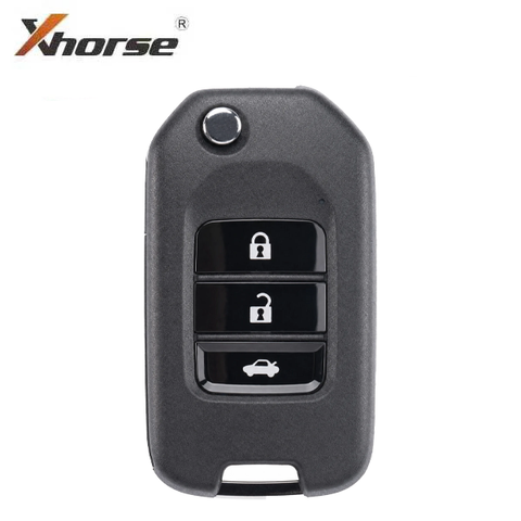 Xhorse / XNHO20EN / Honda Style / 3-Button Universal Remote Flip Key / For VVDI Key Tool (Wired)