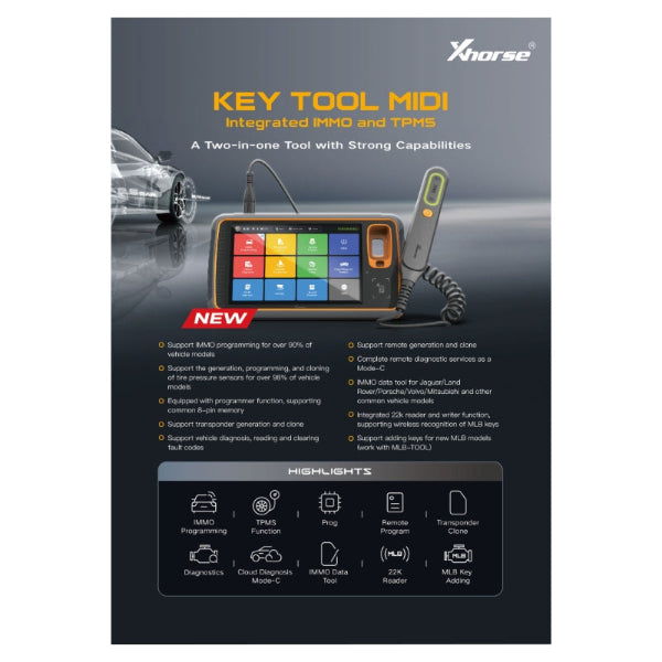 Xhorse - Key Tool MIDI Intergrated IMMO and TPMS