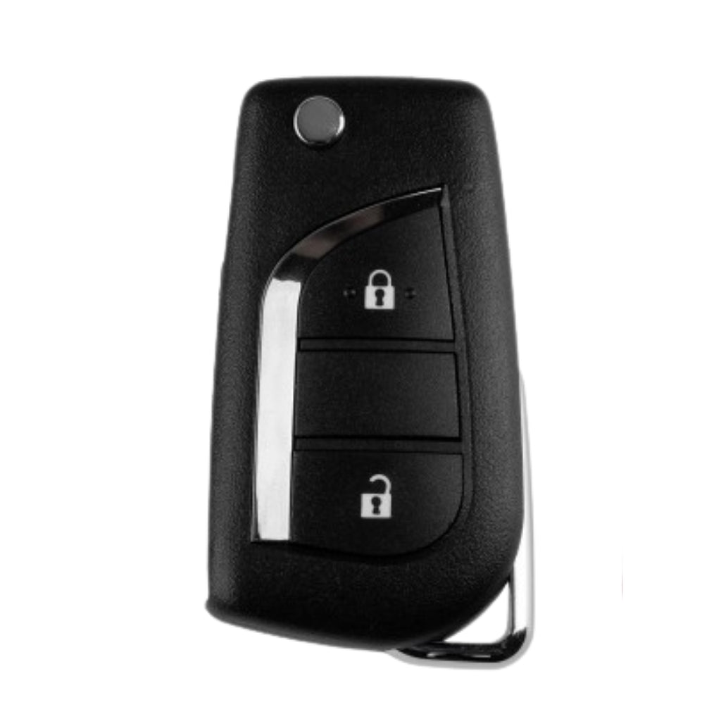 Xhorse - XKTO21EN - 2nd Generation w New XM5118 Chip Wire Remote Key Toyota Flip 2 Buttons