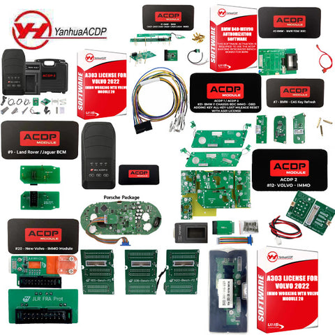 Yanhua - ACDP-2 - Locksmith Package - BMW Land Rover Porsche Volvo Audi - Add Keys - All Keys Lost