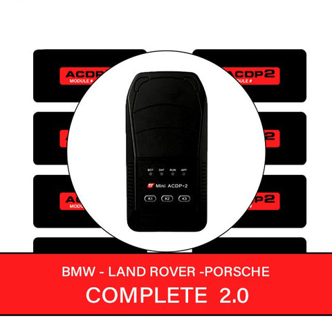 NEW - Mini ACDP2 Gen 2 -  Key Programmer - Complete BMW JLR Porsche Package - Includes Modules 1, 2, 3 + Land Rover / Jaguar BCM + Porsche BCM