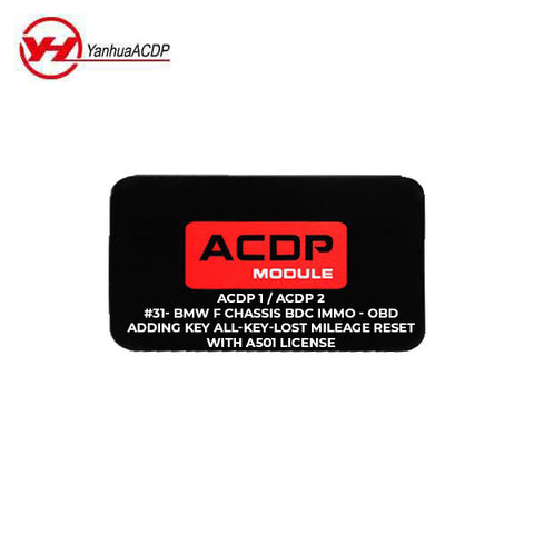 Yanhua - ACDP - Module #31 for Mini ACDP 1 / ACDP 2 - BMW F Chassis BDC IMMO - OBD Adding Key All-key-lost Mileage Reset with A501 License