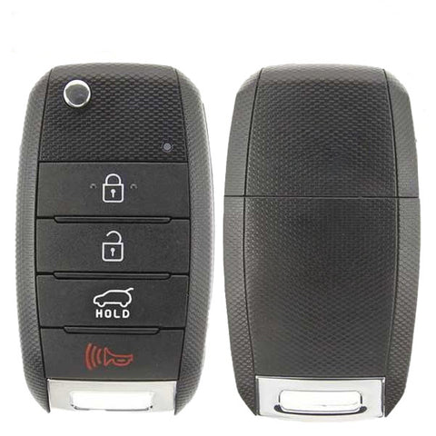 2014-2019 Kia Soul / 4-Button Flip Key / PN: 95430-B2100 / OSLOKA-875T (PS) (OEM Recase)