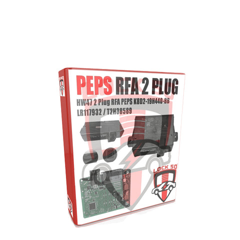 JLR Lock50 - HW47 - 2 PLUG RFA Peps K8D2-19H440-BB-LR117932 / T2H38589 - HW47 NEW OEM