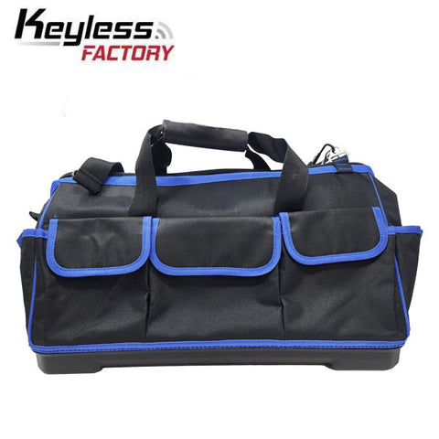 Heavy-Duty Canvas ToolKit -  Locksmith Tool Bag with 16 Pockets & Secure Carry - Waterproof and Anti-Skid