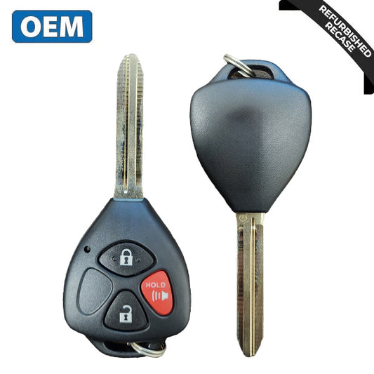 2010-2019 Toyota 4-Runner RAV4 / 3-Button Remote Head Key / PN: 89070-0R050 / HYQ12BDC (G Chip) (OEM Recase)