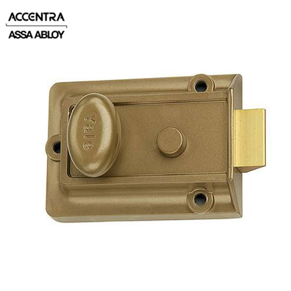 Accentra (Formerly Yale) - 80 - Auxiliary Security LatchLock - Rim Lock - 5 Pin - Brass