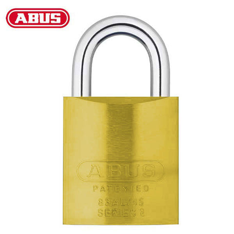 Abus - 83AL/45 - Aluminum Padlock - S2 - Schlage Everest - Zero Bitted - 6 Pin - Yellow Finish - Rekeyable - 1-3/4" Width