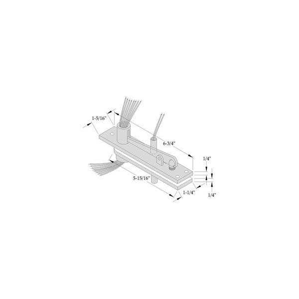 ABH - CME0340 Electrified Top Pivot - Center Hung - Optional Finish