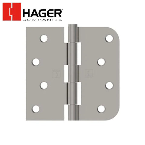 Hager - 1816 - Full Mortise - 5-Knucke - Square Corner x 5/8" Radius - Plain Bearing With Fasteners - 4" x 4" - Optional Finish