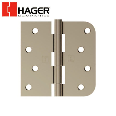 Hager - 1816 - Full Mortise - 5-Knucke - Square Corner x 5/8" Radius - Plain Bearing With Fasteners - 4" x 4" - Optional Finish