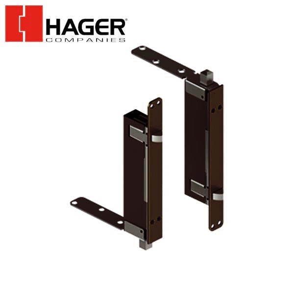 Hager - 291D - Automatic Flush Bolt Set for Wood Covered - Optional Finish