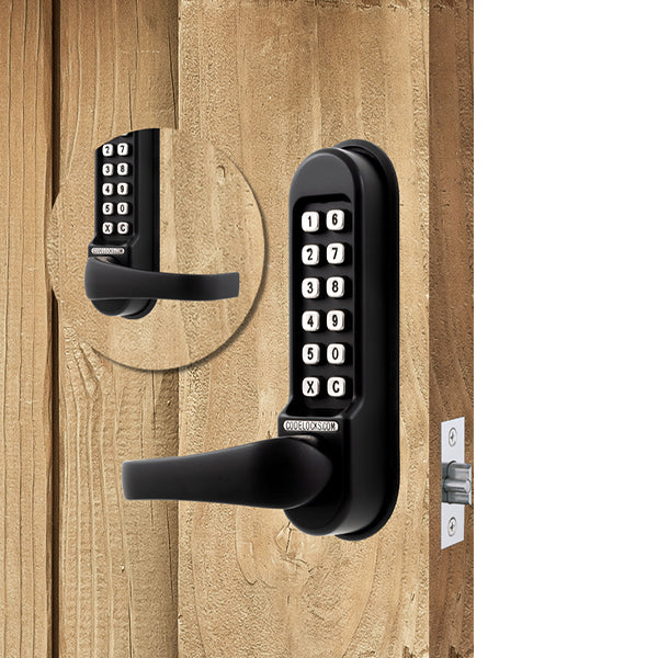 Code Locks - CL510 - Mechanical Lock - Heavy Duty - 2 3/4" Backset - Tubular Mortise Latchbolt - Code In / Out - Marine Grade - UHS Hardware