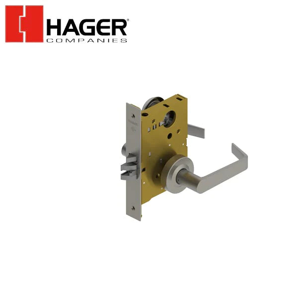 Hager - 3880 - Mortise Lever - Storeroom - Sectional - Satin Chrome ...