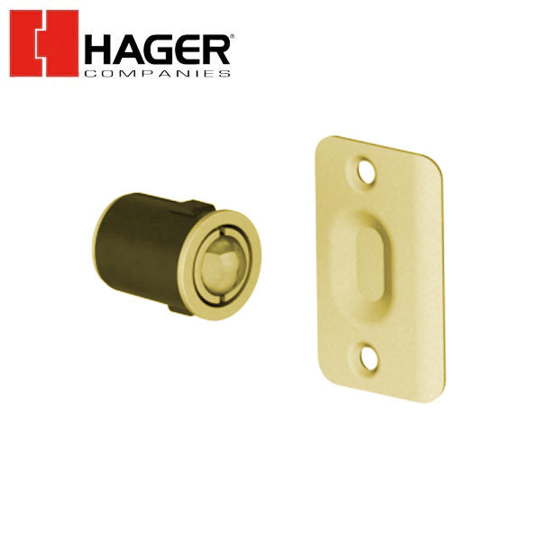 Hager - 1447 - Drive in ball catch with strike
- Optional Finish