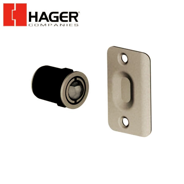 Hager - 1447 - Drive in ball catch with strike
- Optional Finish