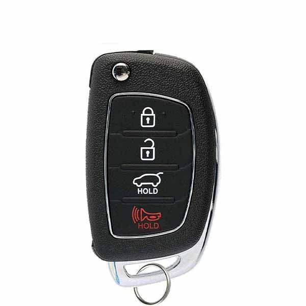 2015-2019 Hyundai Sonata 4-Button Flip Key SHELL for TQ8-RKE-4F16 and TQ8-RKE-425 (FKS-HY-016) - UHS Hardware