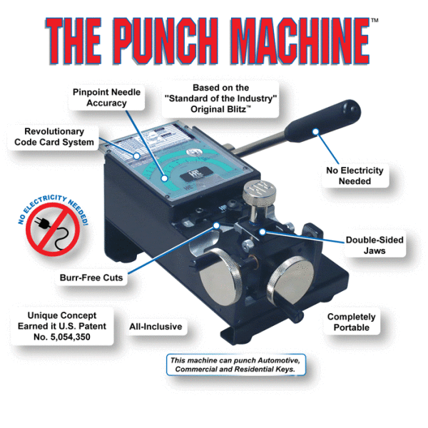 Punch Code Compiter HPC - 1200 Punch Machine - Universal Code Cutter for Sale | UHS Hardware