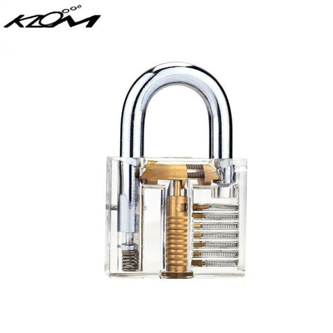 KLOM Transparent Visible Padlock Practice Lock - UHS Hardware