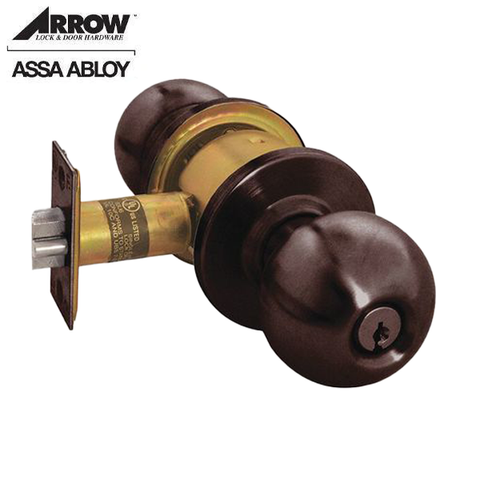 Arrow - RK Series Deadbolt - 2 3/8" Backset - Oil Rubbed Bronze - Entrance - Schlage C Keyway - Grade 2 - UHS Hardware