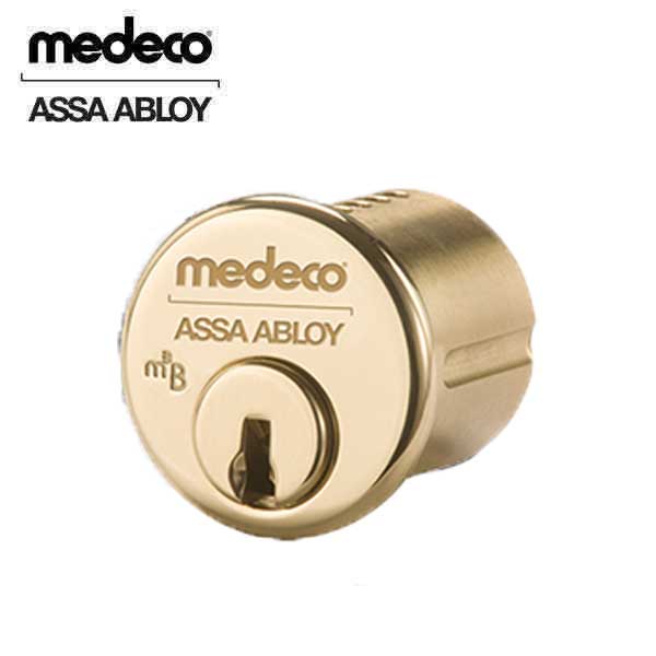 Medeco - BiLevel - 1 1/2" Mortise Cylinder - 05 - Bright Bass - Yale Cam - DLT Keyway - UHS Hardware
