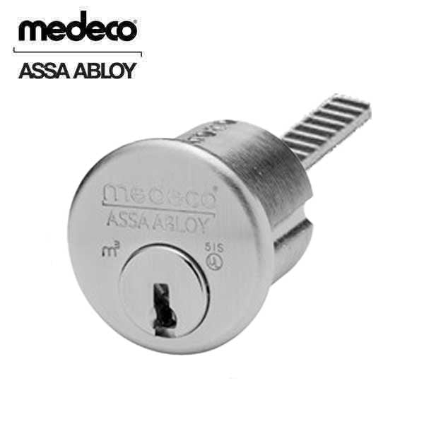 Medeco - M3 Biaxial - High Security - 1-1/8" Rim Cylinder - 26 - Satin Chrome - UHS Hardware