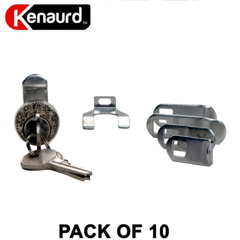 Exterior Weatherproof Mailbox Locks - Multi-Cam - HL1 Keyway - US14 Bright Nickel (Bundle of 10) - UHS Hardware