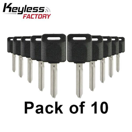 2002-2018 Nissan Infiniti NI04T Transponder Key (Bundle of 10) - UHS Hardware