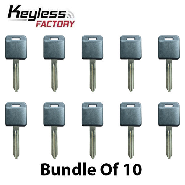 10 x 2014-2019 Nissan Rogue - NI07 Transponder Key (AES Chip) (AFTERMARKET) (Bundle of 10) - UHS Hardware