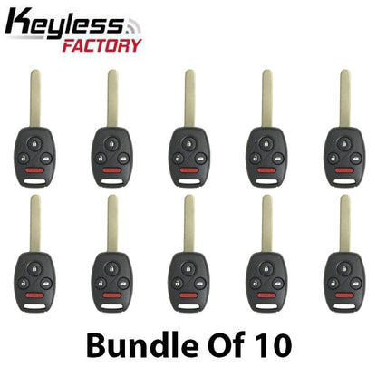 2008-2014 Honda Acura / 4-Button Remote Head Key / MLBHLIK-1T / (AFTERMARKET) (Bundle of 10) - UHS Hardware