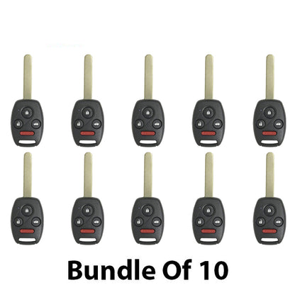 2008-2014 Honda Acura / 4-Button Remote Head Key / MLBHLIK-1T / (AFTERMARKET) (Bundle of 10) - UHS Hardware