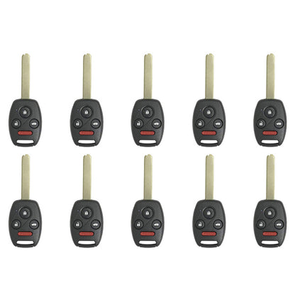 10 x 2005-2006 Honda CR-V / 4-Button Remote Head Key / OUCG8D-380H-A (AFTERMARKET) (Pack of 10) - UHS Hardware